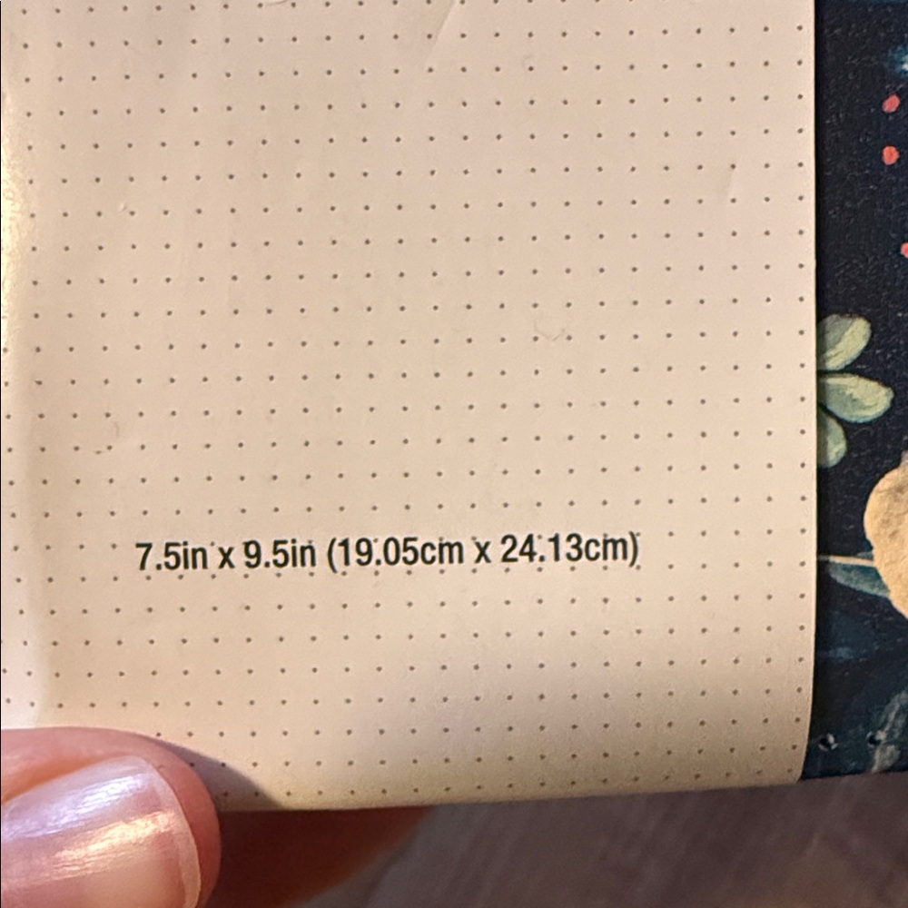 The Paper Studio Floral Agenda Planner - Navy with Red & Cream Accents - Picture 6 of 9